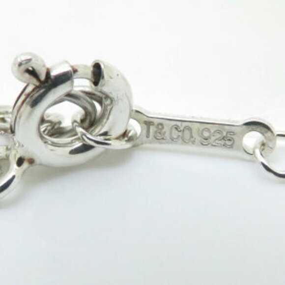 Tiffany Double Loving Heart Necklace Silver Pendant - Picture 5 of 6